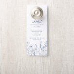 Simple Minimalist Blue Wildflower Do not disturb Door Hanger<br><div class="desc">Simple Minimalist Elegant Dusty Blue Periwinkle Modern Wedding door hanger with wildflowers. Please find more matching designs and variations from my store. And feel free to contact me for further customization or matching items.</div>