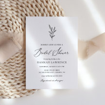 Simple Minimalist Bridal Shower