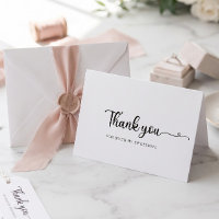 Simple Minimalist Bridesmaid Thank You Card