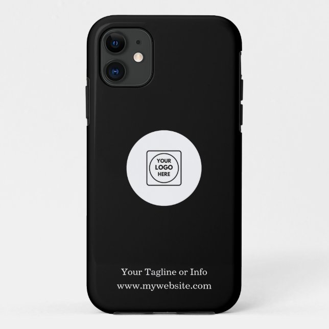 Simple Minimalist Business Logo Promo iphone case (Back)