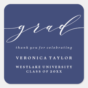 SIMPLE MINIMALIST CALLIGRAPHY GRADUATION STICKER