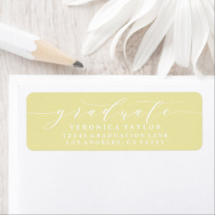 SIMPLE MINIMALIST CALLIGRAPHY RETURN ADDRESS LABEL