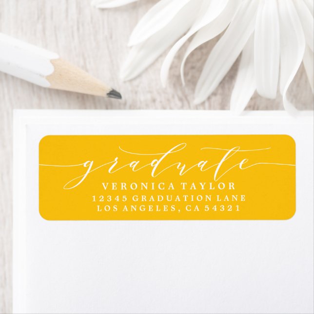SIMPLE MINIMALIST CALLIGRAPHY RETURN ADDRESS LABEL (Insitu)