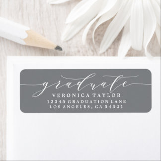 SIMPLE MINIMALIST CALLIGRAPHY RETURN ADDRESS LABEL