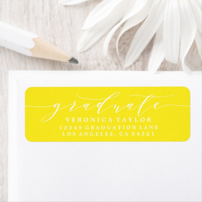 SIMPLE MINIMALIST CALLIGRAPHY RETURN ADDRESS LABEL (Insitu)