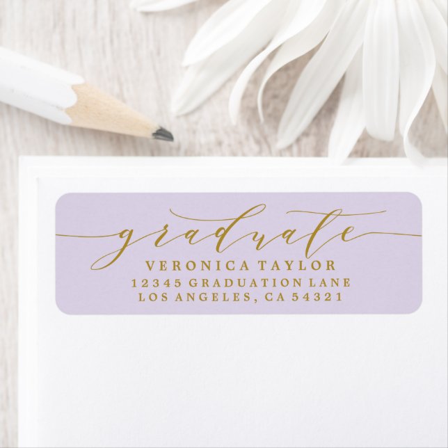 SIMPLE MINIMALIST CALLIGRAPHY RETURN ADDRESS LABEL (Insitu)