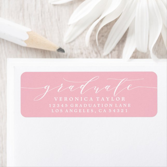 SIMPLE MINIMALIST CALLIGRAPHY RETURN ADDRESS LABEL (Insitu)