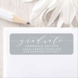 SIMPLE MINIMALIST CALLIGRAPHY RETURN ADDRESS LABEL