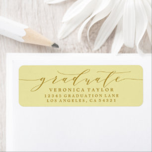 SIMPLE MINIMALIST CALLIGRAPHY RETURN ADDRESS LABEL