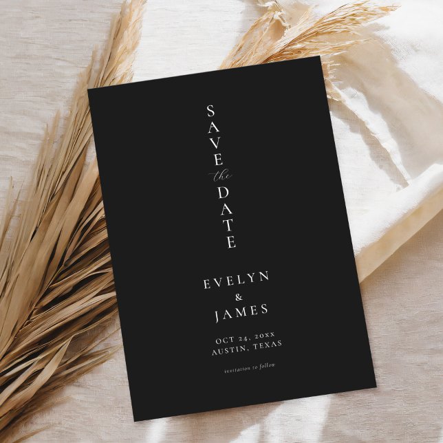 Simple Minimalist Chic Wedding Save The Date (Creator Uploaded)