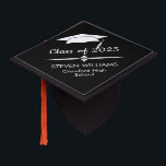 Simple Minimalist Class of 2024 Black and White Graduation Cap Topper<br><div class="desc">Simple Minimalist Class of 2024 Black and White Graduation Cap Topper.</div>