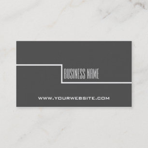 Simple Minimalist Consultant Business Card