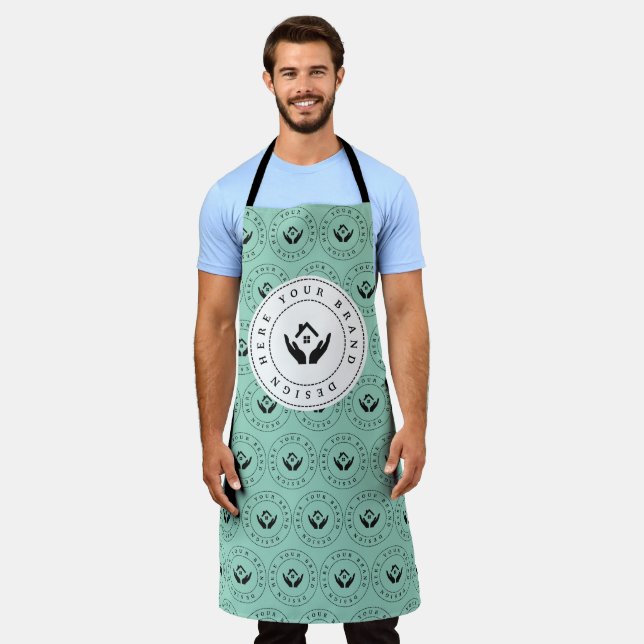 Simple Minimalist Custom Business Logo | Name Apron (Worn)