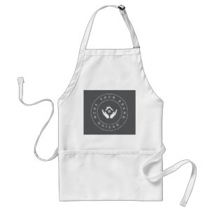 Simple Minimalist Custom Business Logo Name Standard Apron