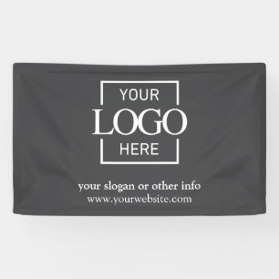 Simple Minimalist Custom Business Logo Promotional Banner