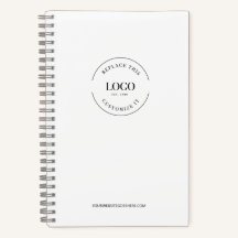 Simple Minimalist Custom Logo Branded journal