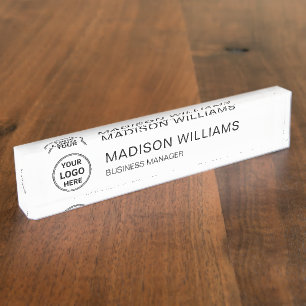 Simple Minimalist Custom Logo Nameplate