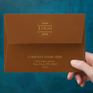 Simple Minimalist Custom Logo & Text   Envelope