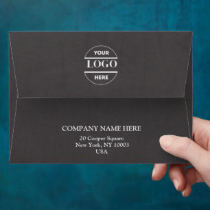 Simple Minimalist Custom Logo & Text   Envelope