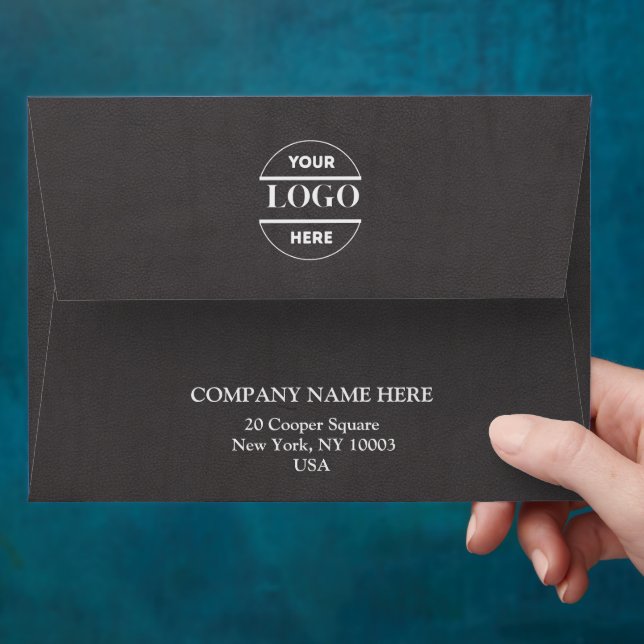 Simple Minimalist Custom Logo & Text   Envelope (Hand)