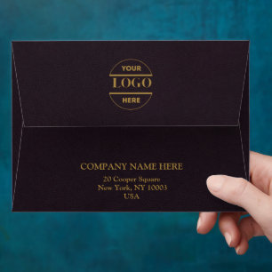 Simple Minimalist Custom Logo & Text   Envelope