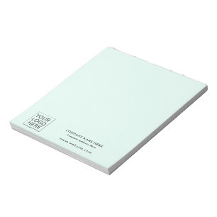 Simple Minimalist Custom Logo & Text Promotional Notepad