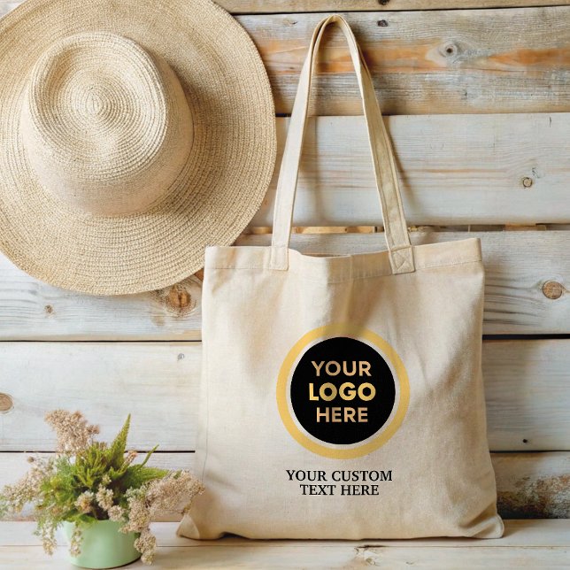 Simple Minimalist Custom Promotional Business Logo Tote Bag (Creator Uploaded)