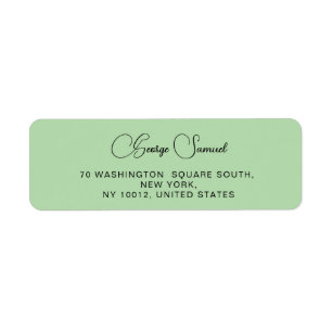Simple Minimalist Custom Return Address Labels