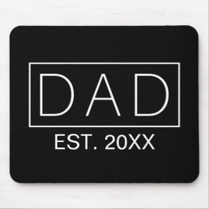 Simple Minimalist Dad Typography Mouse Pad