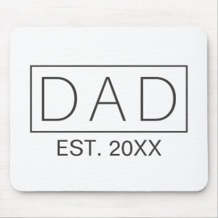 Simple Minimalist Dad Typography   Mouse Pad