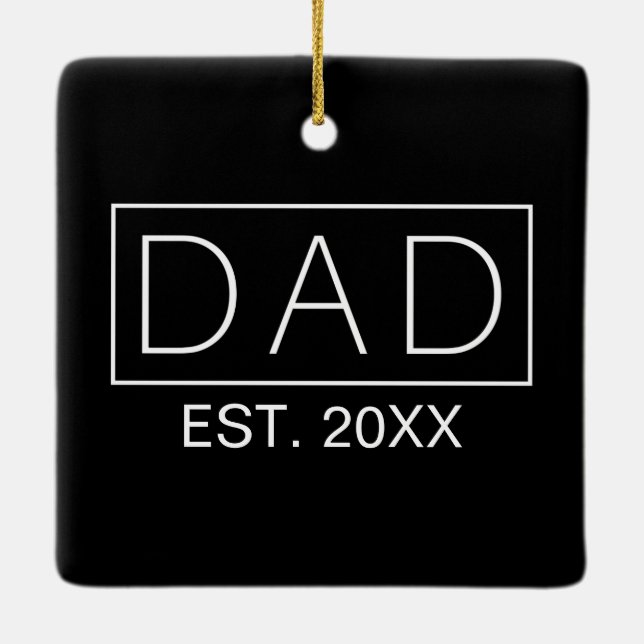 Simple Minimalist Dad Typography | Ornament (Back)