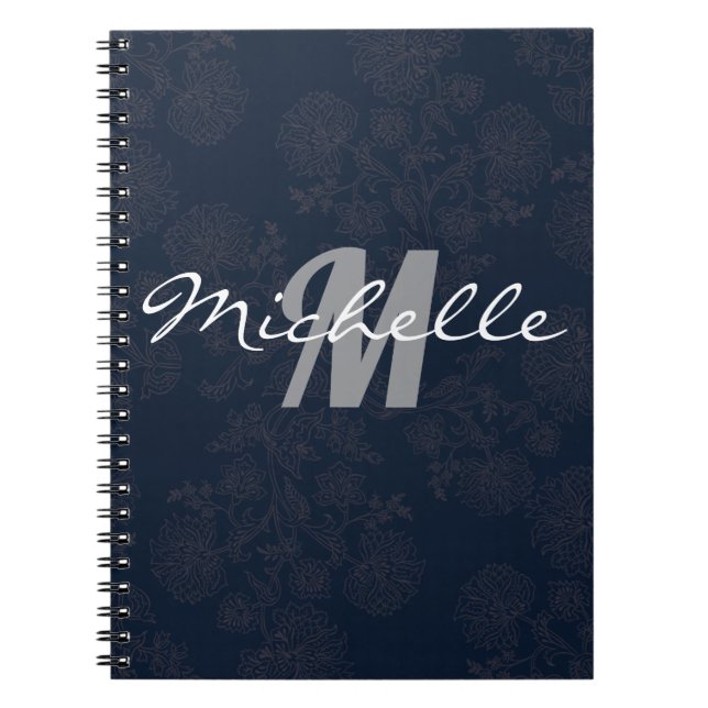 Simple Minimalist Dark Notebook (Front)