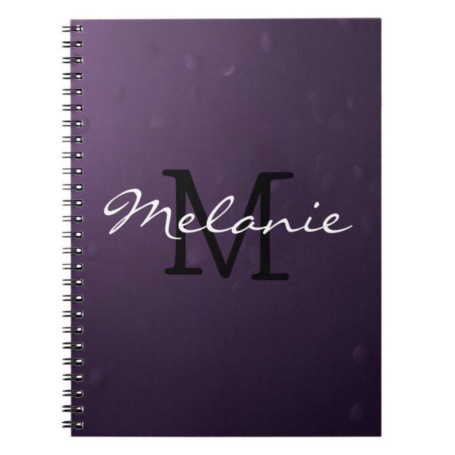Simple Minimalist Dark Notebook (Front)