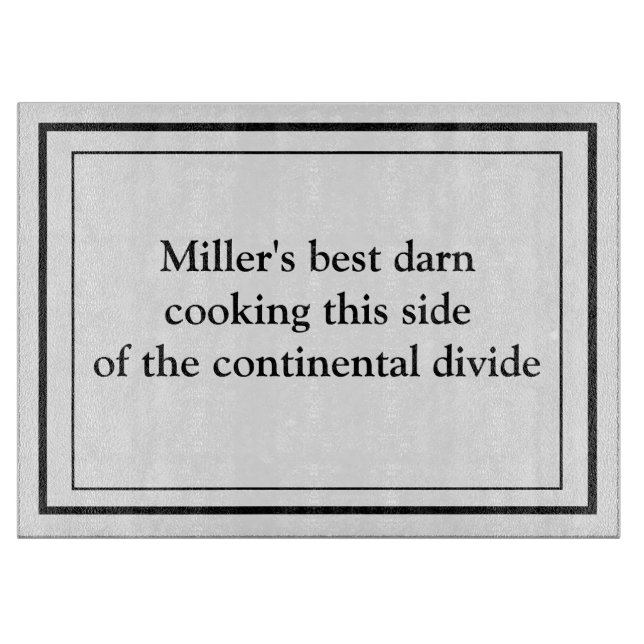 Simple Minimalist Design Cutting Board (Front)