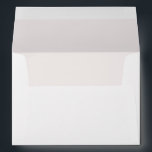 Simple Minimalist Ecru Return Address Envelope<br><div class="desc">Simple ecru envelope with a return address on the back flap. Multiple colours and sizes available.</div>
