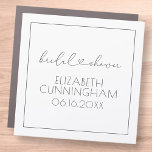 Simple Minimalist Elegant Chic Heart Bridal Shower Car Magnet<br><div class="desc">This simple and modern design is composed of sans serif and playful cursive typography with doodle hearts. Perfect for wedding bridal shower party favours.</div>