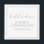 Simple Minimalist Elegant Chic Heart Bridal Shower Magnet<br><div class="desc">This simple and modern design is composed of sans serif and playful cursive typography with doodle hearts. Perfect for wedding bridal shower party favours.</div>