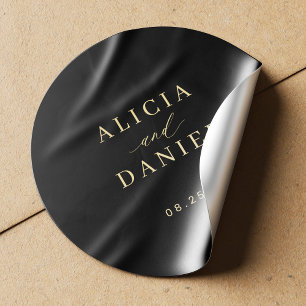 Simple minimalist elegant wedding envelope seal