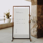 Simple Minimalist Elegant Wedding Welcome Poster<br><div class="desc">Design features an handwritten font and modern minimalist design. Designed to coordinate with for the «SERENA» Wedding Invitation Collection. To change details,  click «Personalize»</div>