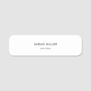 Simple Minimalist Formal Name Tag