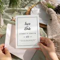 Simple Minimalist Frame Save The Date