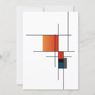 Simple Minimalist Geometric Fusion Holiday Card