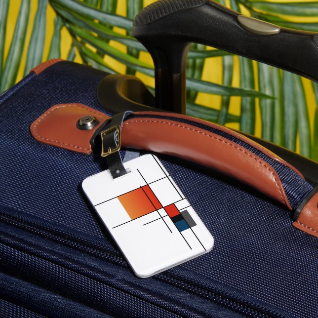 Simple Minimalist Geometric Fusion Luggage Tag (Front Insitu 1)