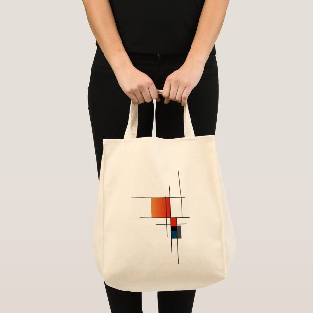 Simple Minimalist Geometric Fusion Tote Bag (Front (Product))