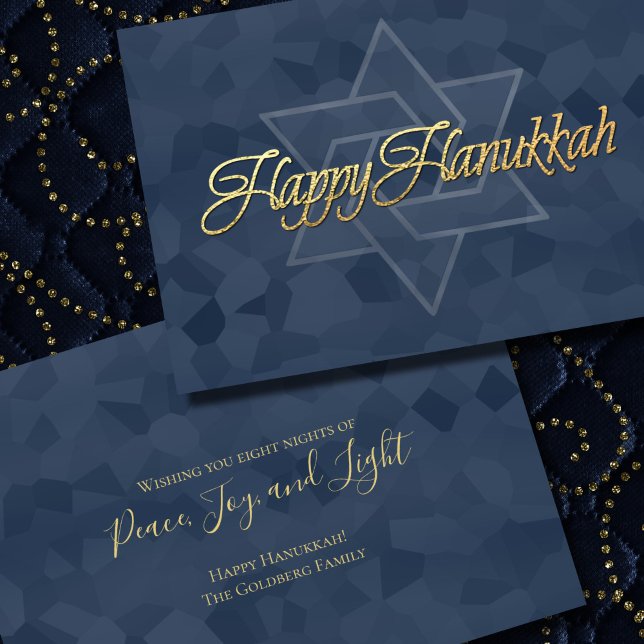 Simple Minimalist Happy Hanukkah Holiday Card (Creator Uploaded)
