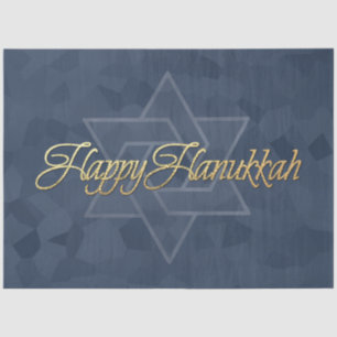Simple Minimalist Happy Hanukkah Tissue Paper