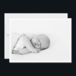 Simple Minimalist Introducing Baby Photo Birth Announcement<br><div class="desc">Simple Minimalist Introducing Baby Photo Birth Announcement</div>