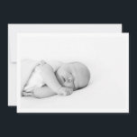 Simple Minimalist Introducing Baby Photo Birth Announcement<br><div class="desc">Simple Minimalist Introducing Baby Photo Birth Announcement</div>