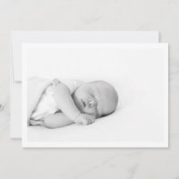 Simple Minimalist Introducing Baby Photo Birth