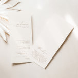 Simple Minimalist Ivory & Beige Wedding Program<br><div class="desc">Design features an handwritten font and modern minimalist design. Designed to coordinate with for the «Natural Glam» Wedding Invitation Collection. To change details, click «Personalize». To move the text or change the size, font, or colour, click «Click to customize further» It. View the collection link on this page to see...</div>